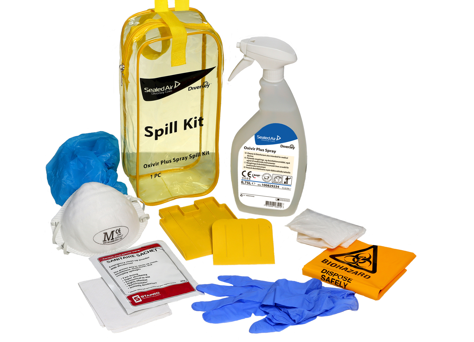 DI Non-Food Spill Kit Refill 18pc